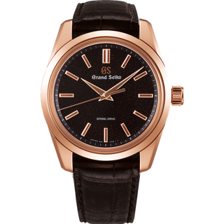 Grand Seiko - SBGD202  Spring Drive 8 Days Pink Gold / Black Stardust / Strap