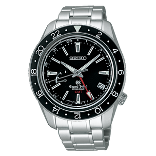 Grand Seiko - SBGE001  Spring Drive GMT Stainless Steel / Black / Bracelet