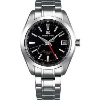 Grand Seiko - SBGE211  Spring Drive GMT Stainless Steel / Black / Bracelet