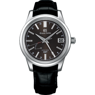 Grand Seiko - SBGE227  Spring Drive GMT Stainless Steel / Black / Strap