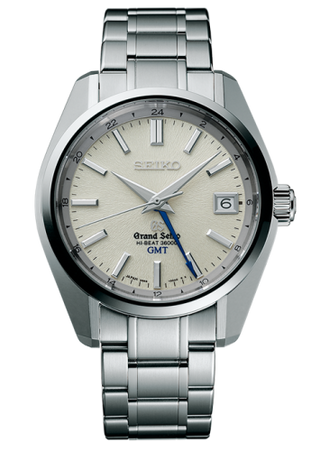 Grand Seiko - SBGJ001  Automatic GMT Stainless Steel / Cream / Bracelet