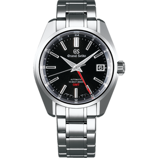 Grand Seiko - SBGJ203  Automatic Hi Beat 36000 GMT Stainless Steel / Black  / Bracelet