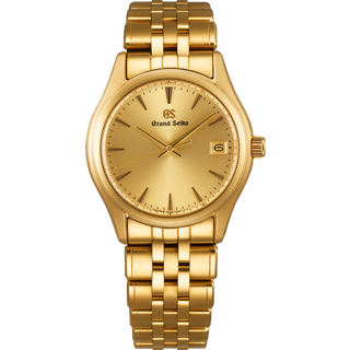 Grand Seiko - SBGX218  Quartz Date  Yellow Gold / Champagne / Bracelet