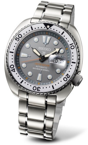 Seiko - SRPA19  Prospex Diver Turtle Stainless Steel / Grey / Bracelet / Zimbe