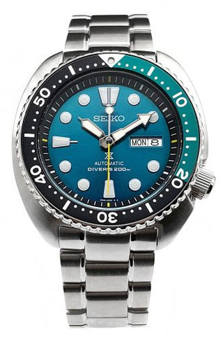 Seiko - SRPB01  Prospex Diver Turtle Stainless Steel / Green / Bracelet