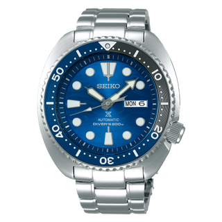 Seiko - SRPD21K1  Prospex Diver Turtle Stainless Steel / Blue / Bracelet / Save the Ocean