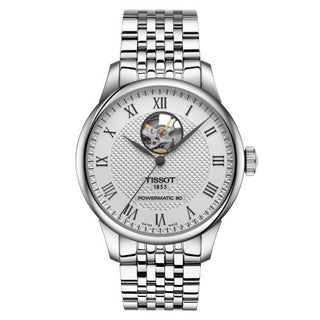 Tissot - T006.407.11.033.02  Le Locle Powermatic 80 Open Heart Stainless Steel / Silver / Bracelet