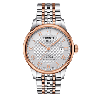 Tissot - T006.407.22.033.00  Le Locle Powermatic 80 39.3 Stainless Steel / Rose Gold PVD / Silver / Bracelet