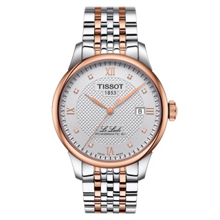 Tissot - T006.407.22.036.00  Le Locle Powermatic 80 39.3 Stainless Steel / Rose Gold PVD / Silver / Bracelet