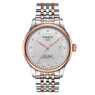 Tissot - T006.407.22.036.01  Le Locle Powermatic 80 39.3 Stainless Steel / Rose Gold PVD / Silver / Bracelet