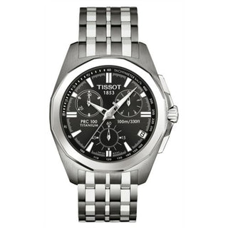 Tissot - T008.417.44.061.00  PRC 100 Chronograph Quartz 41.3 Titanium / Black / Bracelet