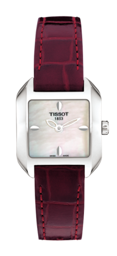 Tissot - T02.1.256.71  T-Wave Square Quartz 23.6 Stainless Steel / MOP / Strap