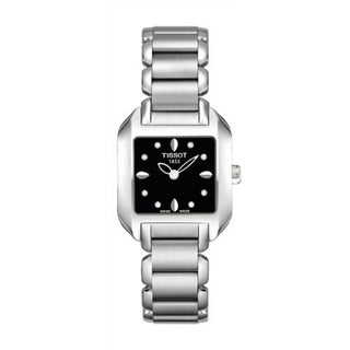 Tissot - T02.1.285.54  T-Wave Square Quartz 23.6 Stainless Steel / Black / Bracelet