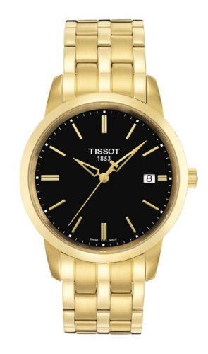 Tissot - T033.410.33.051.01  Dream Quartz 38 Yellow Gold PVD / Black / Bracelet