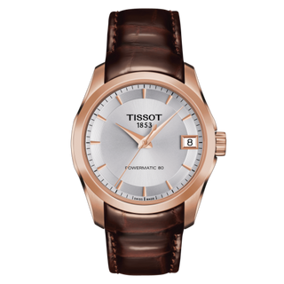 Tissot - T035.207.36.031.00  Couturier Powermatic 80 32 Rose Gold PVD / Silver / Strap