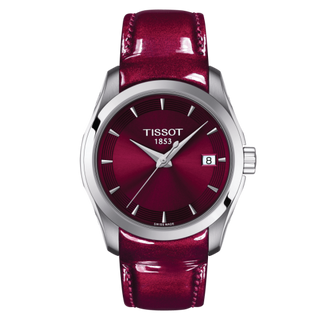 Tissot - T035.210.16.371.01  Couturier Quartz 32 Stainless Steel / Red / Strap