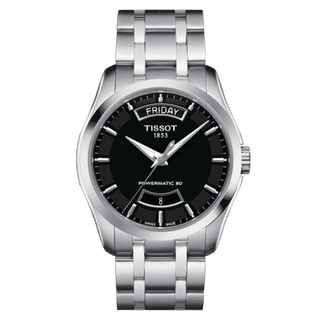 Tissot - T035.407.11.051.01  Couturier Powermatic 80 39 Stainless Steel / Black / Bracelet