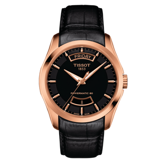 Tissot - T035.407.36.051.01  Couturier Powermatic 80 39 Rose Gold PVD / Black / Strap