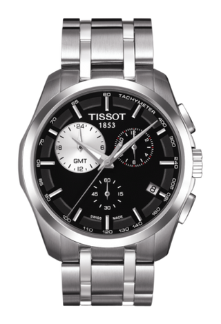 Tissot - T035.439.11.051.00  Couturier Quartz Chronograph GMT Silver-Eye