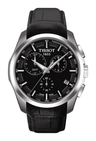 Tissot - T035.439.16.051.00  Couturier Quartz Chronograph GMT Black