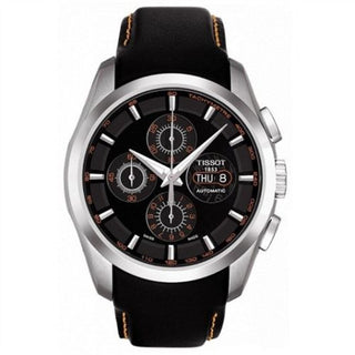 Tissot - T035.614.16.051.01  Couturier Chronograph Automatic 7750 Orange / Strap