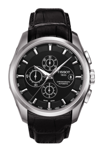 Tissot - T035.627.16.051.00  Couturier Automatic Chronograph Black / Strap