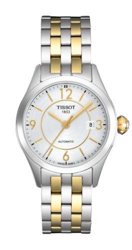 Tissot - T038.007.22.037.00  T-One Automatic 28 Stainless Steel / Yellow Gold PVD / Bracelet