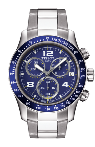 Tissot - T039.417.11.047.02  V8 Quartz Chronograph Tachymeter Blue