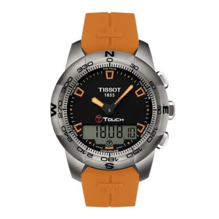 Tissot - T047.420.47.051.01  T-Touch II Orange Rubber Ti