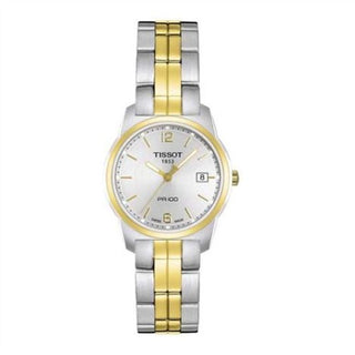 Tissot - T049.210.22.037.00  PR 100 Quartz 24.5 Stainless Steel / Yellow Gold PVD / Silver / Bracelet