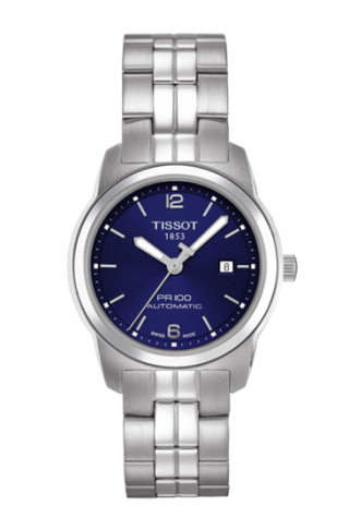 Tissot - T049.307.11.047.00  PR 100 Automatic 27 Stainless Steel / Blue / Bracelet