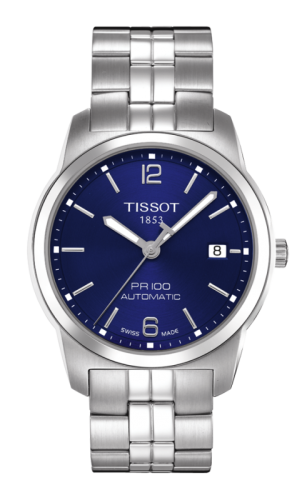 Tissot - T049.407.11.047.00  PR 100 Automatic 38 Stainless Steel / Blue / Bracelet