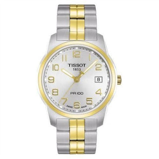 Tissot - T049.410.22.032.01  PR 100 Quartz 38 Stainless Steel / Yellow Gold PVD / Silver / Bracelet