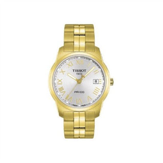 Tissot - T049.410.33.033.01  PR 100 Quartz 38 Yellow Gold PVD / Silver / Bracelet