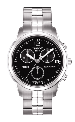 Tissot - T049.417.11.057.00  PR 100 Chronograph Quartz 38 Stainless Steel / Black / Bracelet