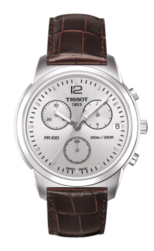 Tissot - T049.417.16.037.00  PR 100 Chronograph Quartz 38 Stainless Steel / Silver / Strap