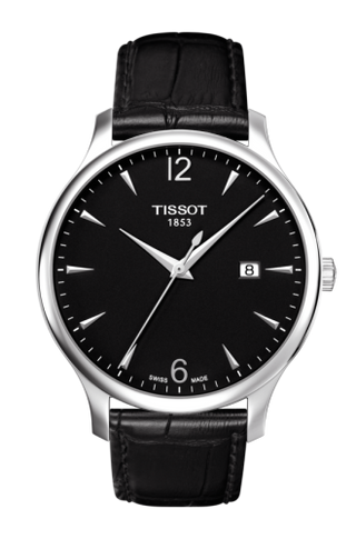 Tissot - T063.610.16.057.00  Tradition 42 Stainless Steel / Black / Strap