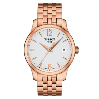 Tissot - T063.210.33.037.00  Tradition Lady PVD Rose Gold / Silver / Bracelet