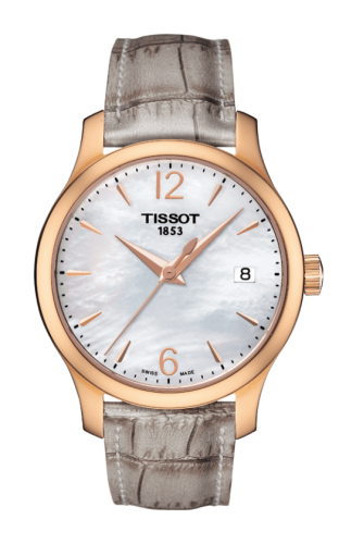 Tissot - T063.210.37.117.00  Tradition Lady PVD Rose Gold / MOP