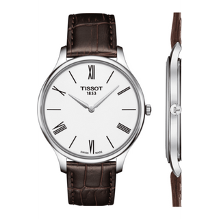 Tissot - T063.409.16.018.00  Tradition 5.5 Stainless Steel / White / Strap