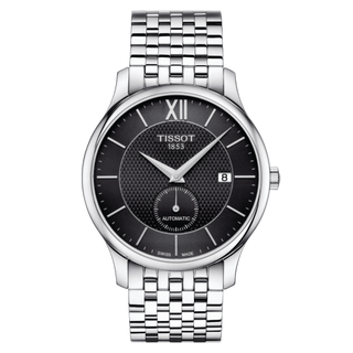 Tissot - T063.428.11.058.00  Tradition Automatic Small Second Stainless Steel / Black / Bracelet