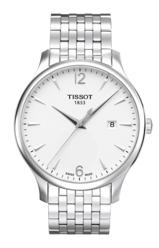 Tissot - T063.610.11.037.00  Tradition Quartz 42 Stainless Steel / Silver / Bracelet