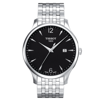 Tissot Tradition 5.5 Lady 25 Stainless Steel / Black / Bracelet (T063.610.11.057.00)