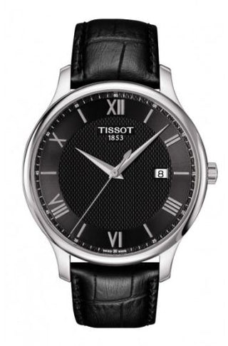 Tissot - T063.610.16.058.00  Tradition Quartz 42 Stainless Steel / Black / Strap