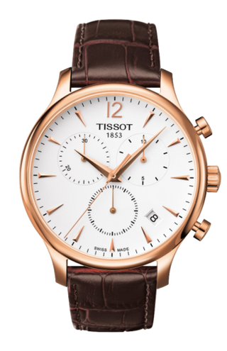 Tissot - T063.617.36.037.00  Tradition Chronograph PVD Rose Gold / Silver