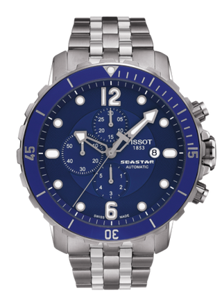 Tissot - T066.427.11.047.02  Seastar 1000 Automatic Chronograph Blue Ceramic