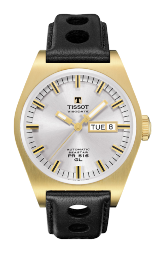 Tissot - T071.430.36.031.00  PRS 516 Automatic 40 PVD Gold / Silver / Strap