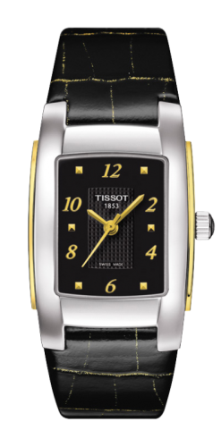 Tissot - T073.310.26.057.00  T-10 Stainless Steel / Yellow Gold / Black