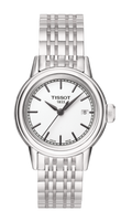 Tissot Carson Quartz 29.7 Stainless Steel / Yellow Gold PVD / White / Bracelet (T085.210.11.011.00)