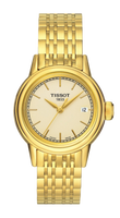 Tissot Carson Quartz 29.7 Stainless Steel / Yellow Gold PVD / White / Bracelet (T085.210.33.021.00)